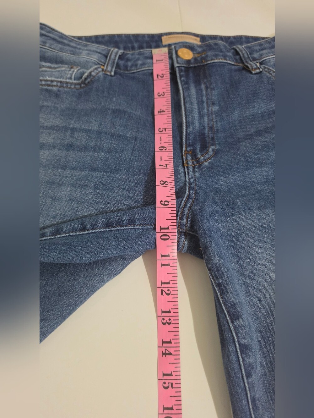 KUT From The Kloth Charlotte Jeans 8 Petite Wide Leg Cuffed Crop High Rise Denim - Picture 10 of 12